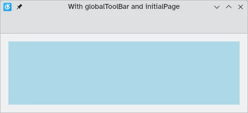 A single page with toolbar and light blue color to show the page's dimensions